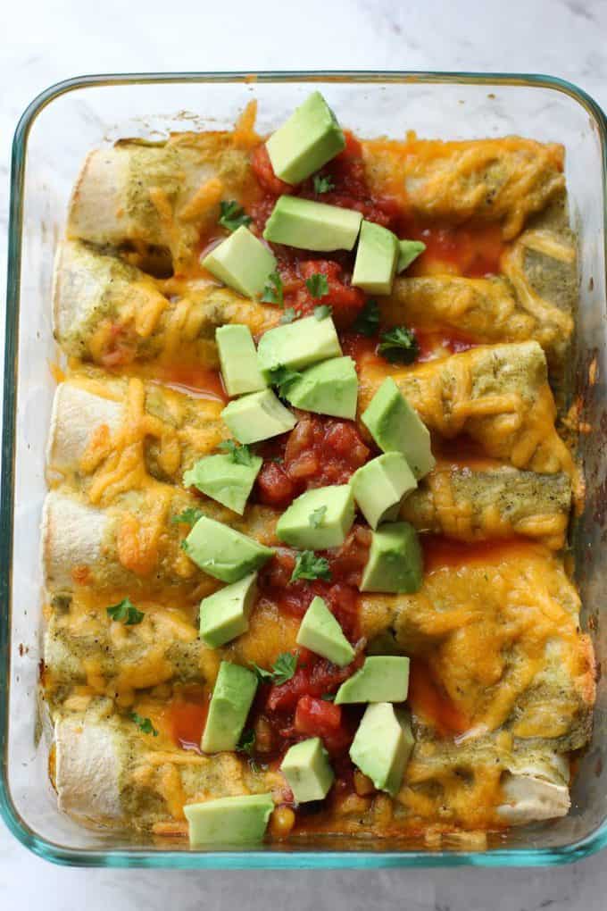 black bean enchiladas