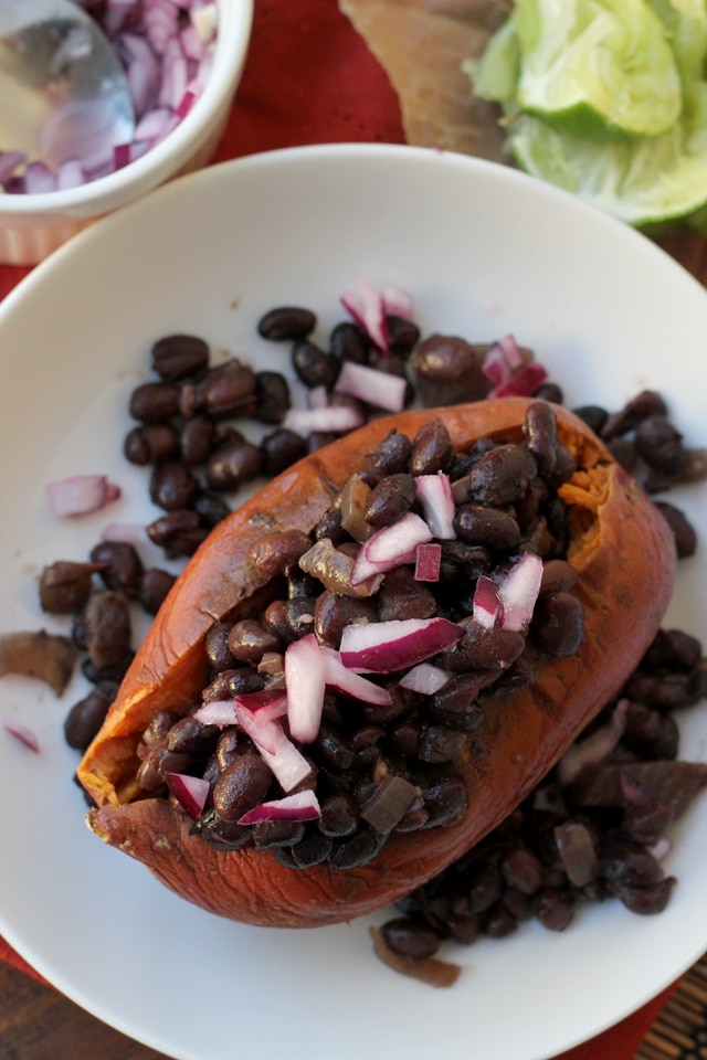 Stuffed sweet potatoes