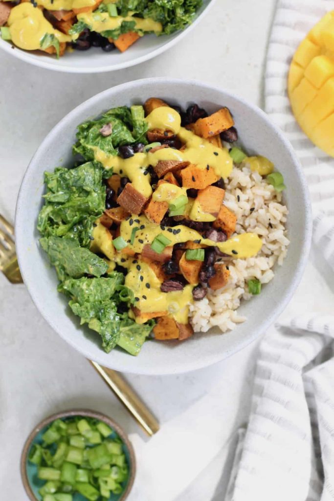 Sweet potato and black bean bowl