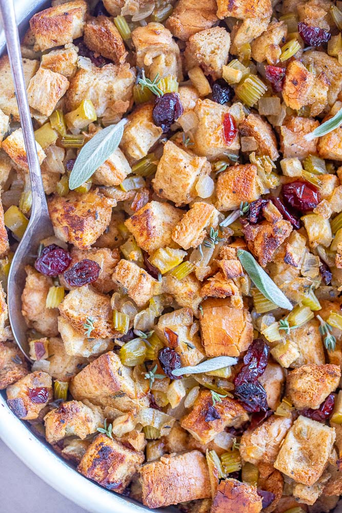 close up photo of vegetarian stuffing recipe