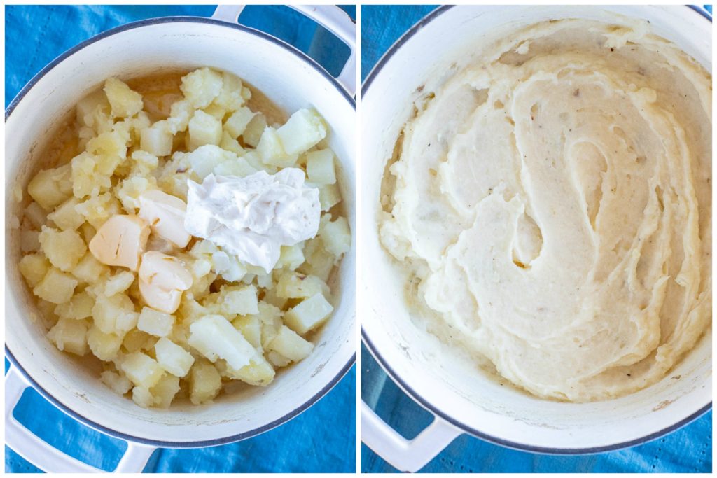 photos showing how to make vegan mashed potatoes