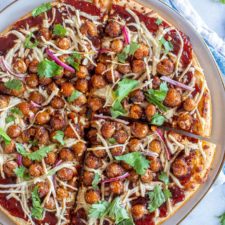 BBQ Chickpea Pizza-image