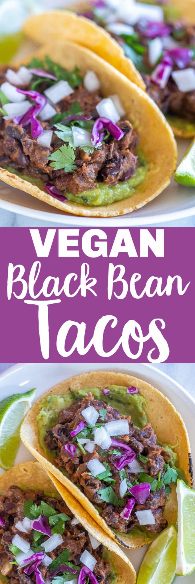 Easy Vegan Black Bean Tacos - She Likes Food