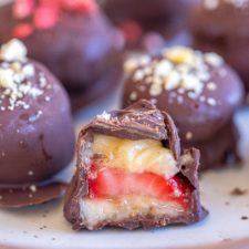 Frozen Chocolate Covered Strawberry Banana Bites-image