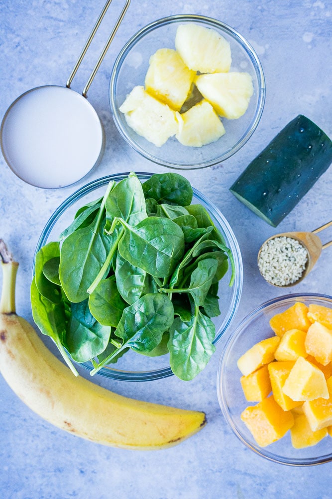 green smoothie recipe ingredients