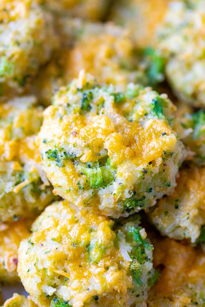 close up of a cheesy rice casserole bite