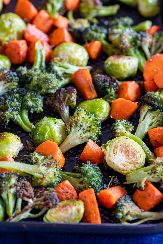 close up of the best roasted vegetable recipe