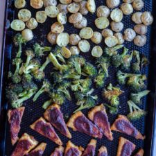 Sheet Pan BBQ Tofu with Broccoli and Potatoes-image