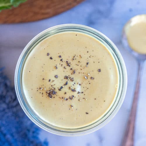 Vegan Caesar Dressing with Tahini She Likes Food