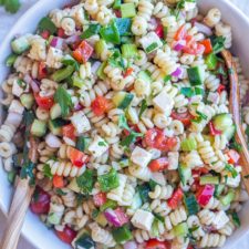 Easy Vegetarian Pasta Salad-image
