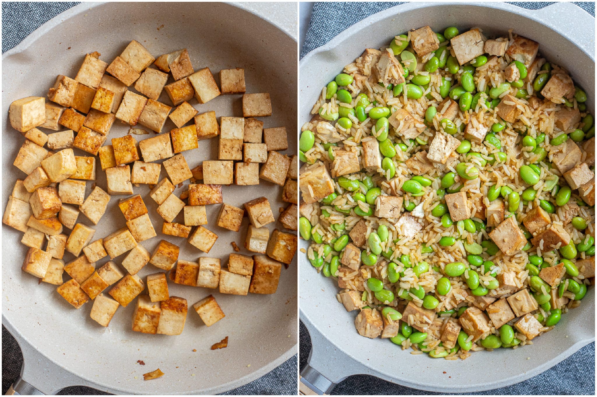 Spicy Edamame Stir Fry with Tofu - She Likes Food