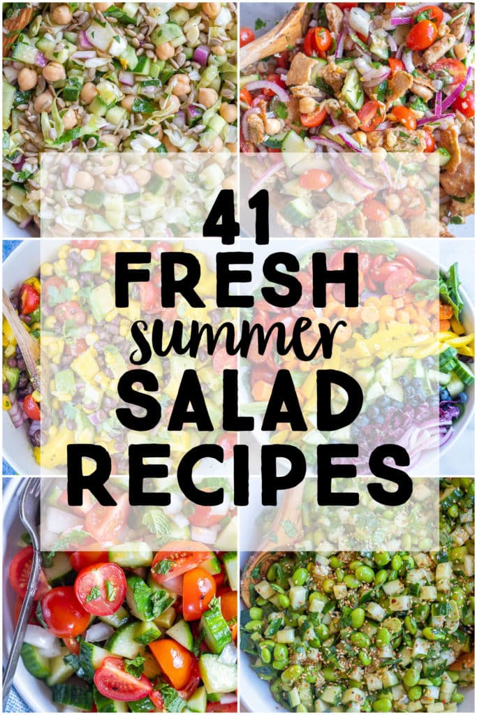 41 receitas de saladas frescas de verão reunidas para que todos possam desfrutar