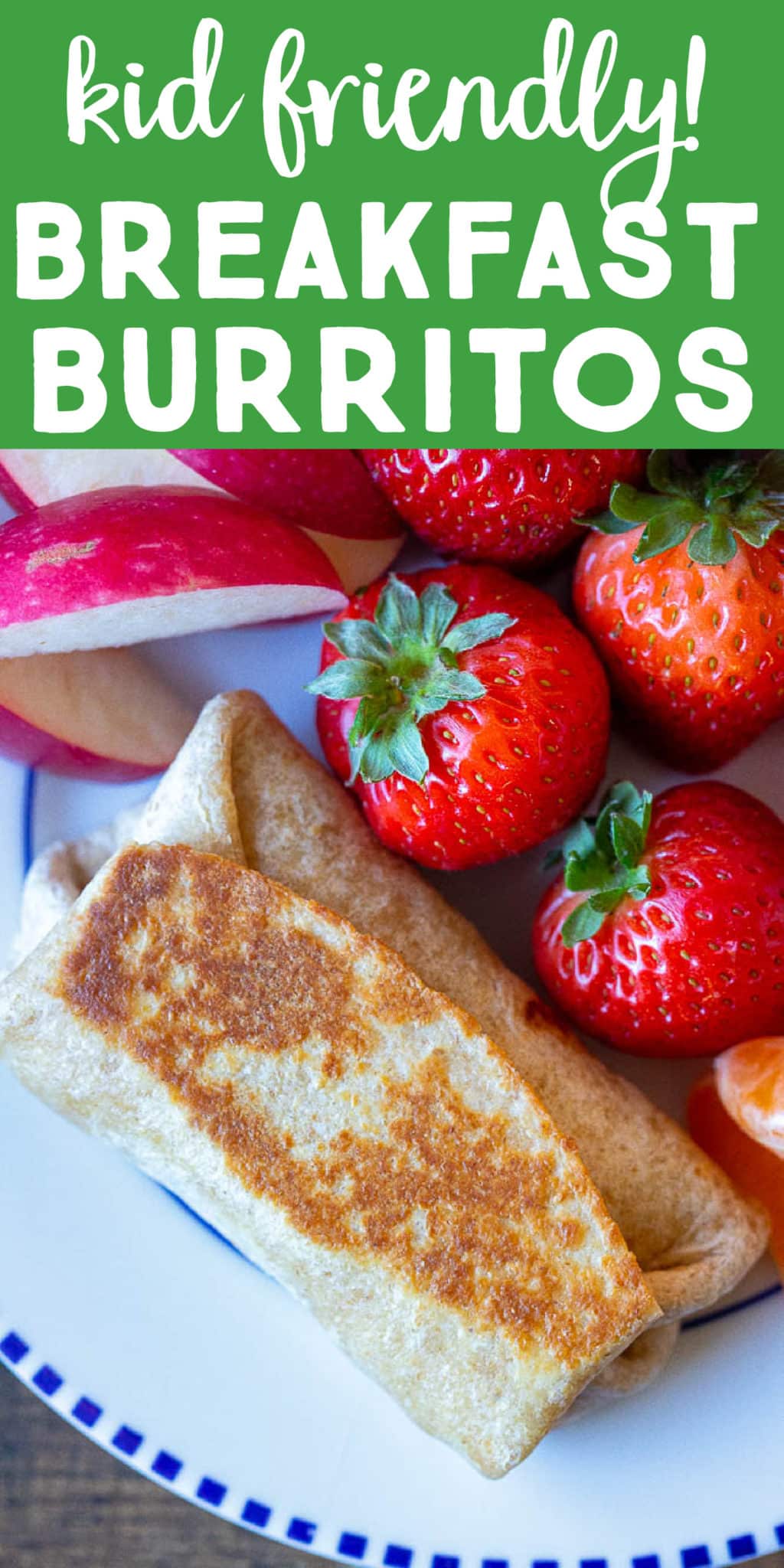 Potato Egg and Cheese Breakfast Burritos (great for kids!) - She Likes Food