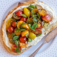 Hummus Toast with Bruschetta-image