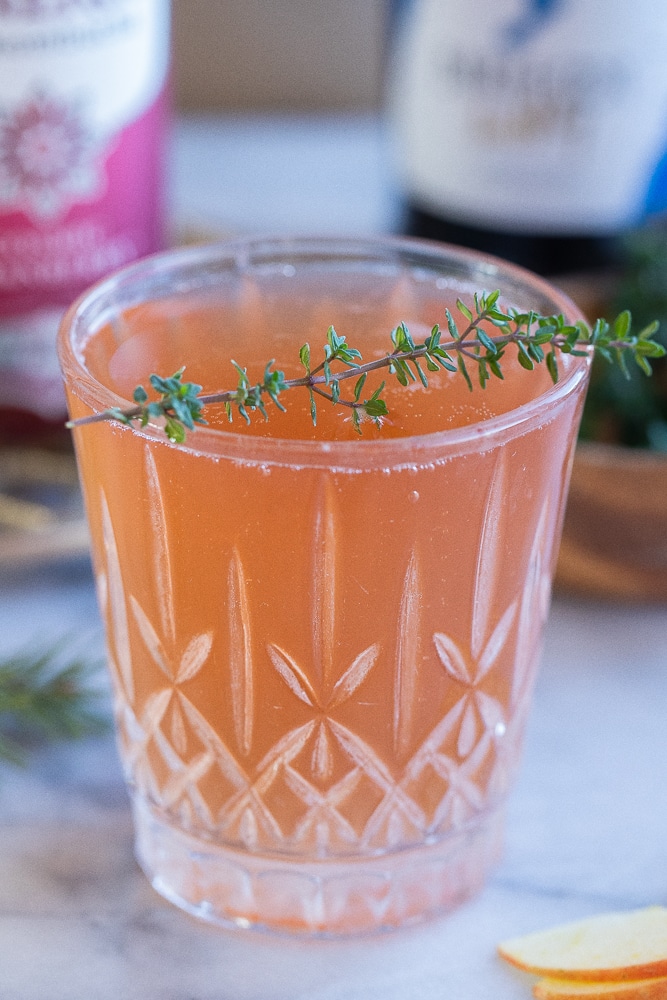 close up of kombucha mimosa