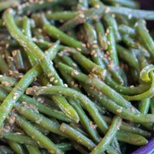 Miso Sesame Green Beans-image