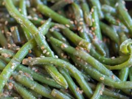 Miso Sesame Green Beans - She Likes Food