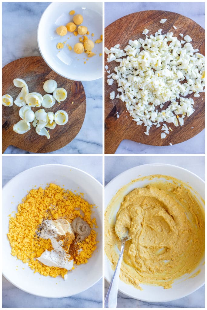 showing how to make the best egg salad recipe