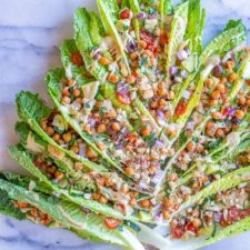 Romaine Lettuce Greek Salad Christmas Tree-image