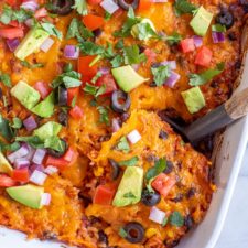 Rice and Bean Taco Casserole-image