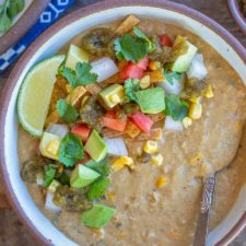 Creamy Vegetarian White Bean Chili-image