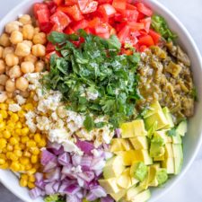 New Mexican Inspired Chopped Salad with Green Chile - She Likes Food