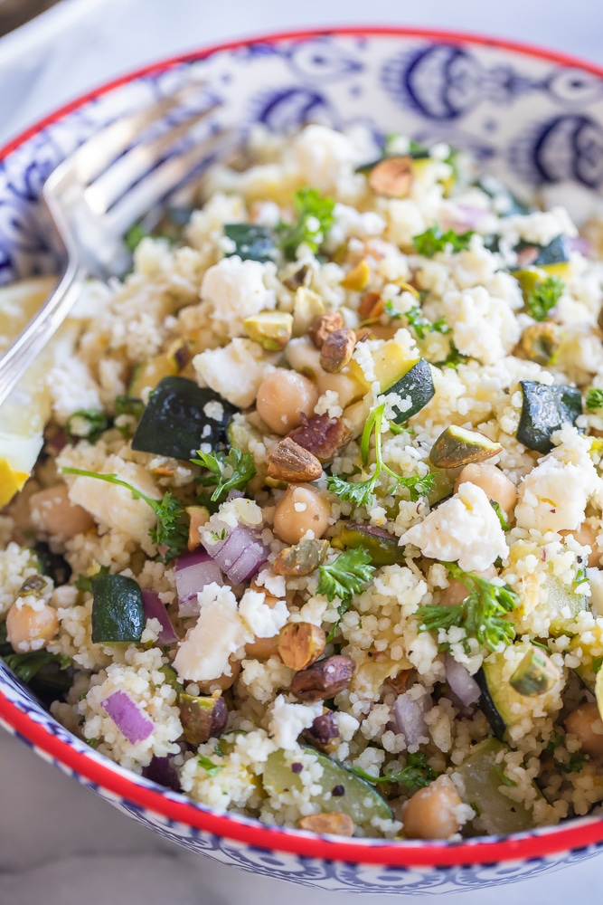 Lemon Zucchini Couscous Salad She Likes Food