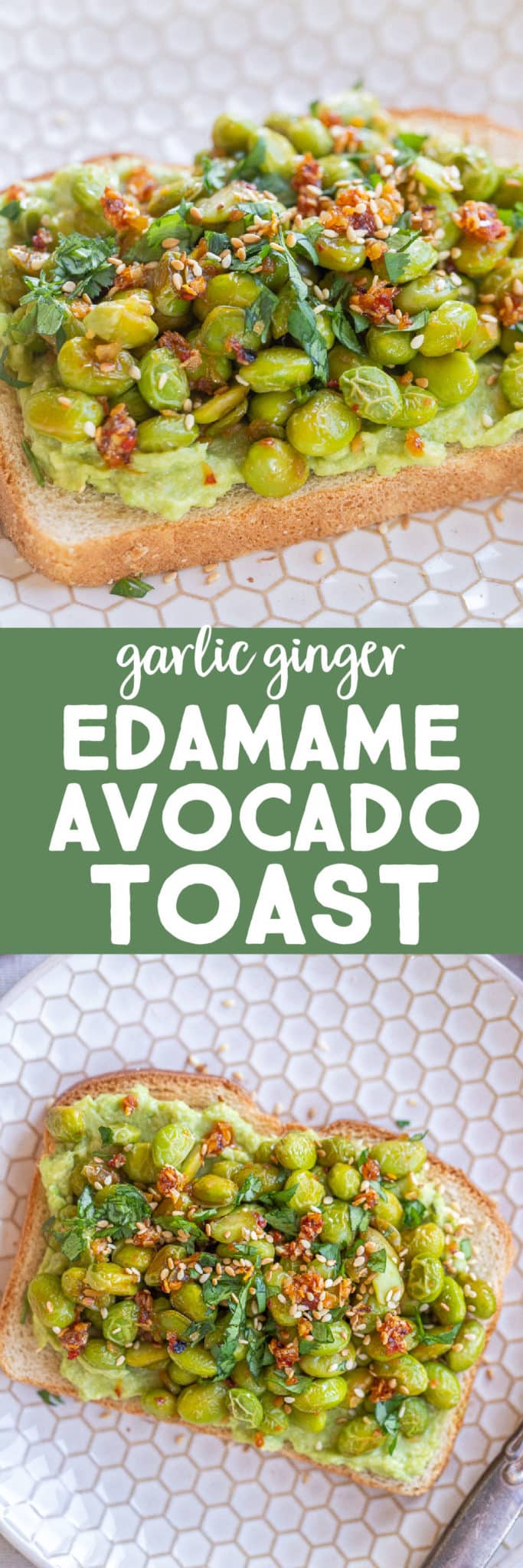 Garlic Ginger Edamame Avocado Toast She Likes Food