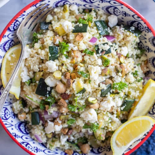 Lemon Zucchini Couscous Salad She Likes Food