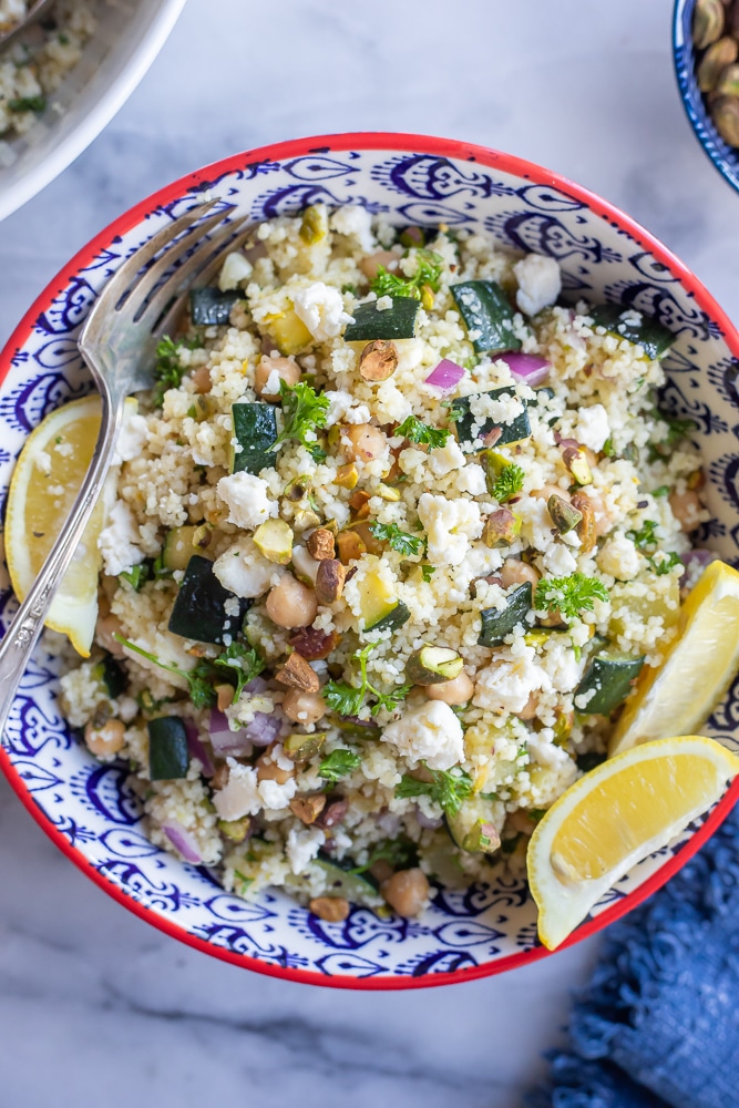 Lemon Zucchini Couscous Salad She Likes Food