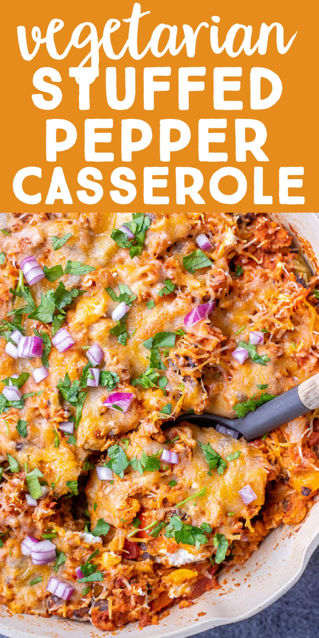 Vegetarian Stuffed Pepper Casserole with Soyrizo She Likes Food