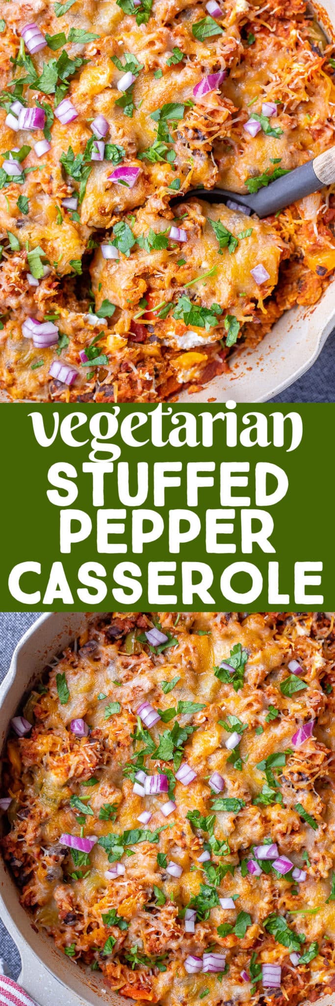 Vegetarian Stuffed Pepper Casserole with Soyrizo She Likes Food