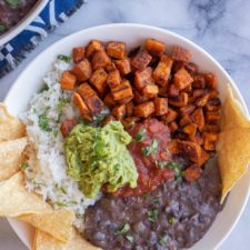 Roasted Sweet Potato and Black Bean Burrito Bowls-image