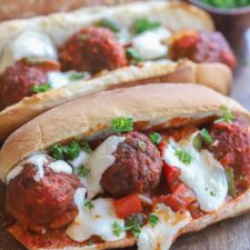 Vegetarian "Meatball" Subs with Vegetables-image