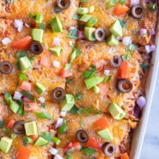 Vegetarian Soft Taco Casserole-image