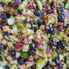 Broccoli Blueberry Salad with Chickpeas-image