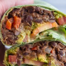 Black Bean Wraps with Chipotle Tahini Sauce-image