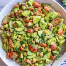 Cilantro Lime Avocado Cucumber Salad with Tomatoes-image