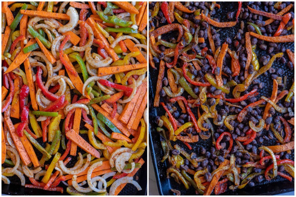 Sheet Pan Sweet Potato Black Bean Fajitas She Likes Food