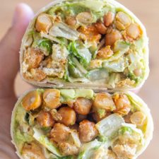 Chickpea Caesar Salad Wraps-image