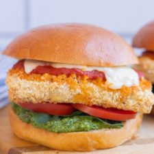 Vegetarian Chicken Parmesan Sandwiches-image
