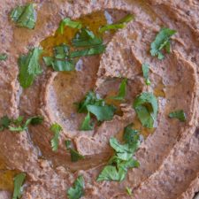 Spicy Black Bean Hummus with Seasoned Pita Chips-image