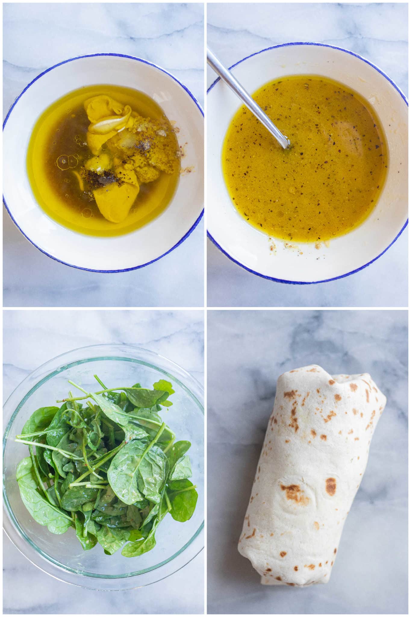 showing how to make honey mustard dressing