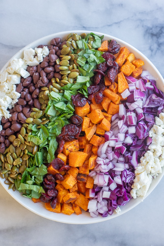 Halloween salad in a bowl