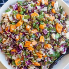Halloween Salad with Rice and Veggies-image