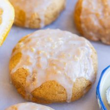 Soft Pumpkin Cookies with Orange Glaze-image