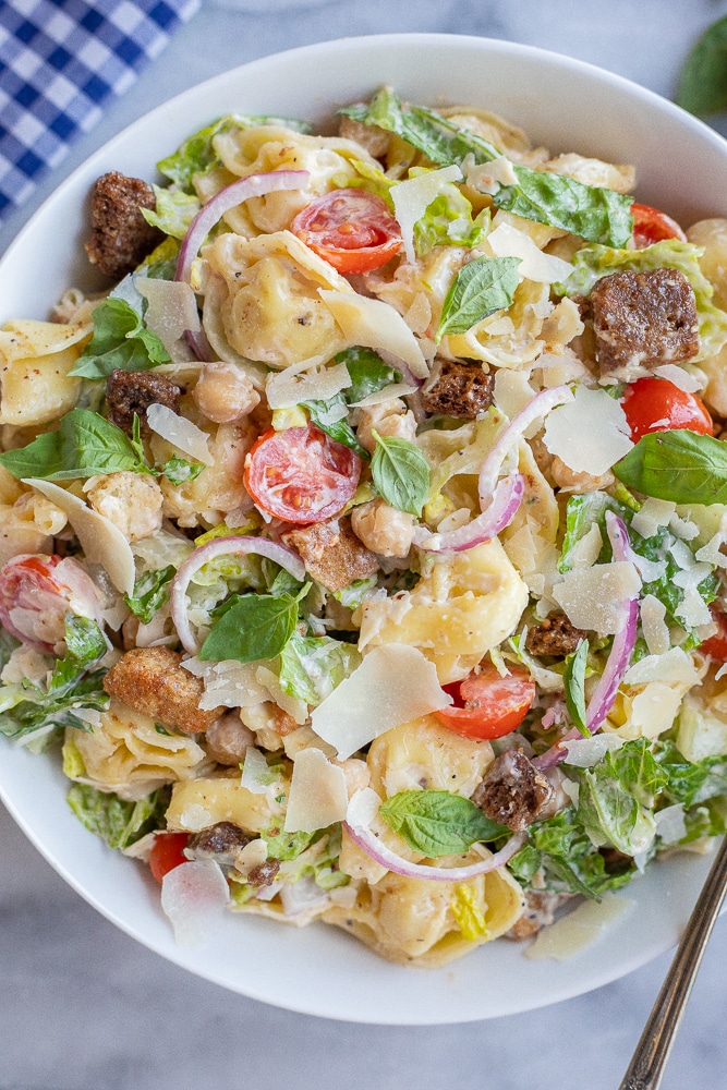 Cheese Tortellini Caesar Salad