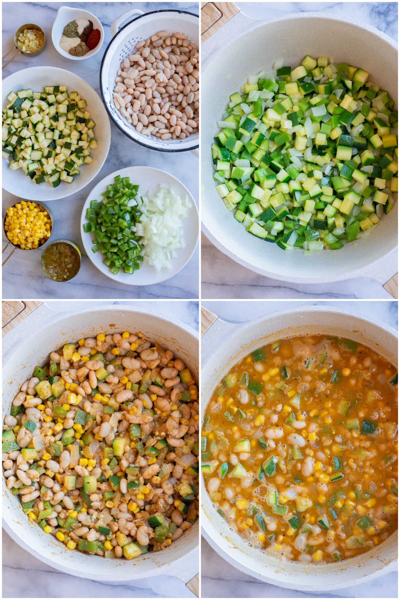 showing ingredients needed to make this easy vegetarian chili recipe.