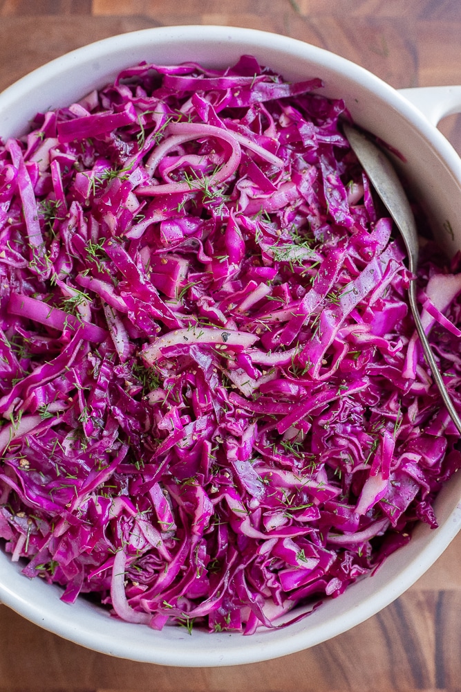 Simple Purple Cabbage Salad Recipe