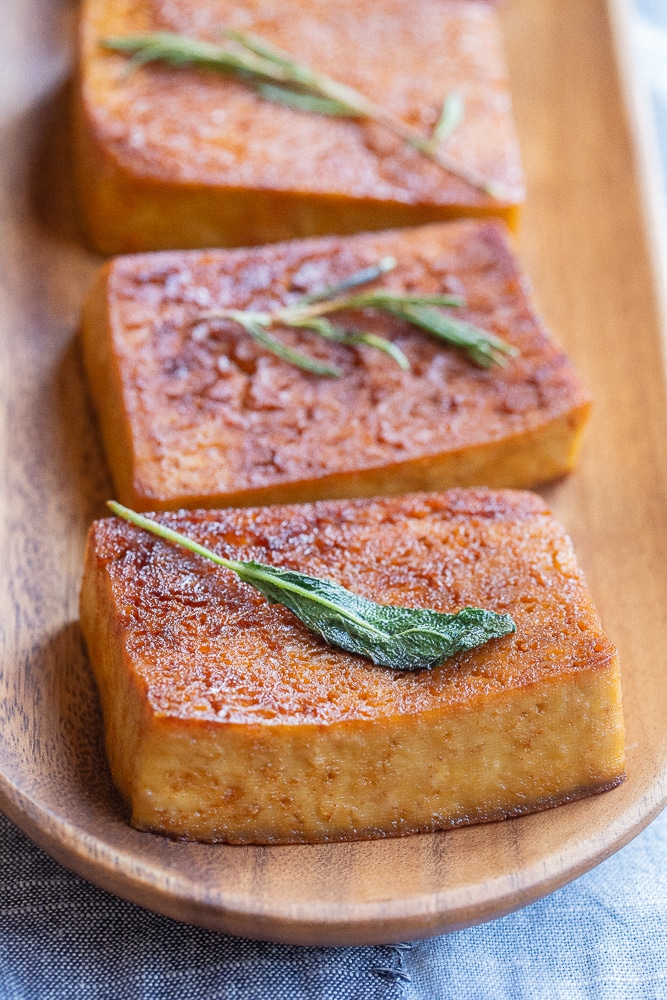 Garlic Herb Butter Tofu Steak